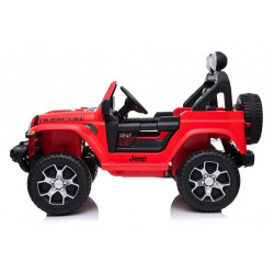 Auto Jeep Wrangler Rubicon Czerwony akkumulátor