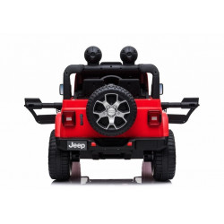Auto Jeep Wrangler Rubicon Czerwony akkumulátor