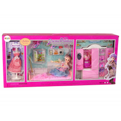 Baba ruhákkal Ruhásszekrény Szobabútor Szekrény Ágytartozékok