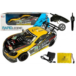 Sport rádióvezérlésű autó 2,4 GHz sárga