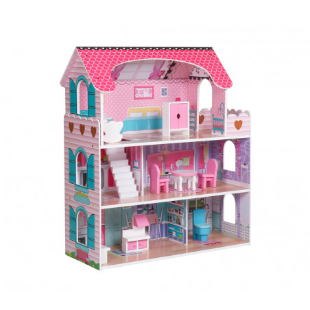 Babaház Fa Villa Bianca Bútor 70 cm