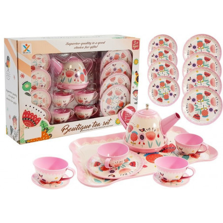 Teáskészlet Csésze Teáskanna 14 elem