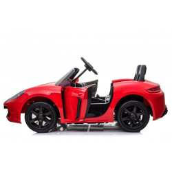 YSA021A elektromos ráhajtható autó pirosra festve