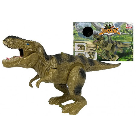 Dinosaur Tyrannosaurus Rex akkumulátorral működő zöld
