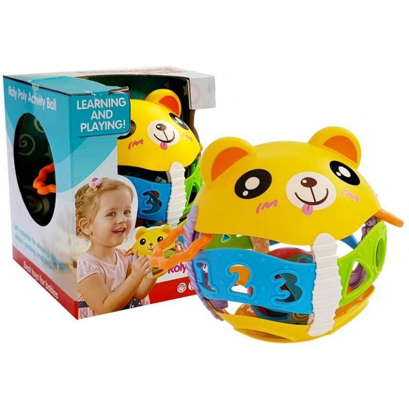 Golyósmedve csörgő színes 15cm Golyósmedve csörgő színes 15cm