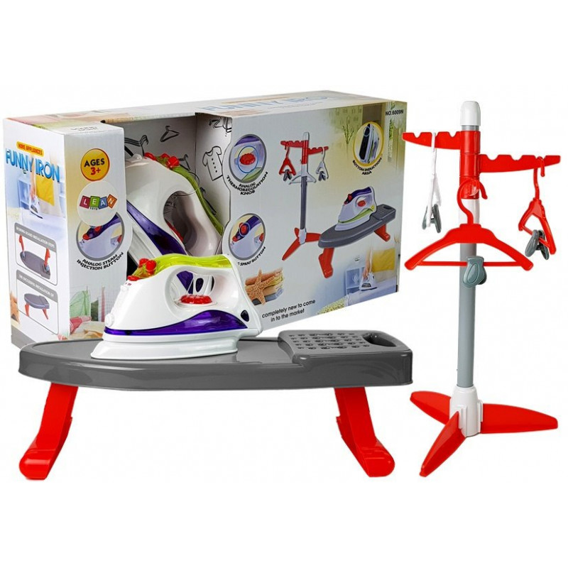 Az elemekre vasalható. Tábla. Állvány akasztókkal