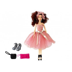 Lalka Modelka Ciemne włosy 28 cm Torebka Szpilki