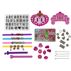 DIY Letters Medálok karkötő ékszer készlet