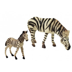 Állatok Afrika víziló Zebra figurák halmaza