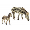 Állatok Afrika víziló Zebra figurák halmaza