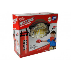 Bokszkészlet, táska, kesztyű, öv