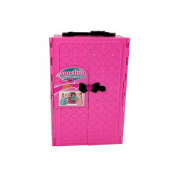 Baba szett fiú lány gardrób öltöző ruhák bőröndben