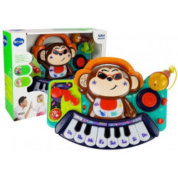 DJ Monkey interaktív zongora babáknak