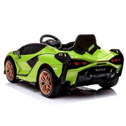 Elektromos utazás Lamborghini Sian Green autón