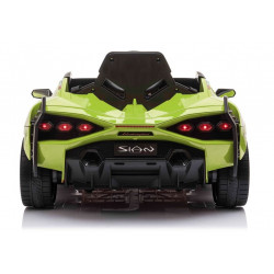 Elektromos utazás Lamborghini Sian Green autón