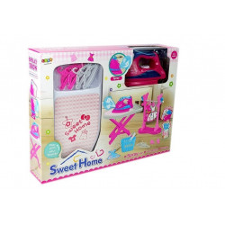 Vasalókészlet Rózsaszín vasaló ruhafogas deszka