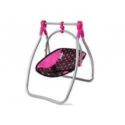 Doll Swing Alice etetőszék fekete-rózsaszín
