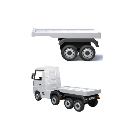 Fehér Mercedes Actros HL358 félpótkocsi akkumulátor