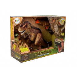 Mozgó Tyrannosaurus dinoszaurusz pisztolyhanggal világossárga