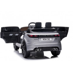 Elektromos ráhajtható autó Range Rover ezüstre festve