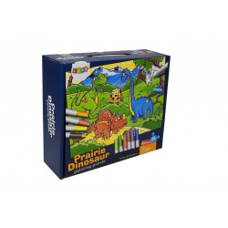 Puzzle Do Kolorowania Dinozaury Pisaki 24 elem