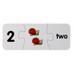 Oktatási puzzle angol számok 10 kapcsolatok