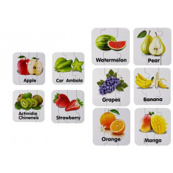 Oktatási Puzzle Fruit Jigsaw Puzzle 10 Connections