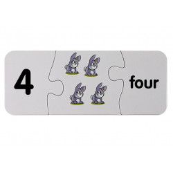 Oktatási puzzle angol számok 10 kapcsolatok
