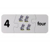 Oktatási puzzle angol számok 10 kapcsolatok