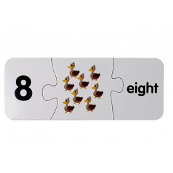 Oktatási puzzle angol számok 10 kapcsolatok