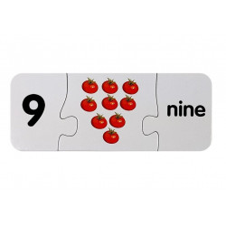 Oktatási puzzle angol számok 10 kapcsolatok