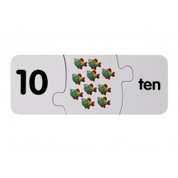 Oktatási puzzle angol számok 10 kapcsolatok