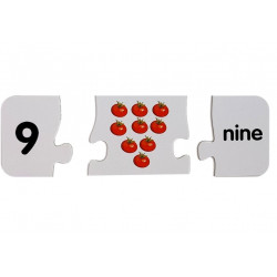 Oktatási puzzle angol számok 10 kapcsolatok
