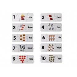 Oktatási puzzle angol számok 10 kapcsolatok
