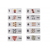 Oktatási puzzle angol számok 10 kapcsolatok