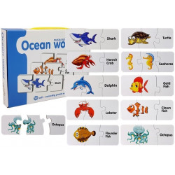 Oktatási rejtvény Az óceánok világa Puzzle 10 kapcsolat