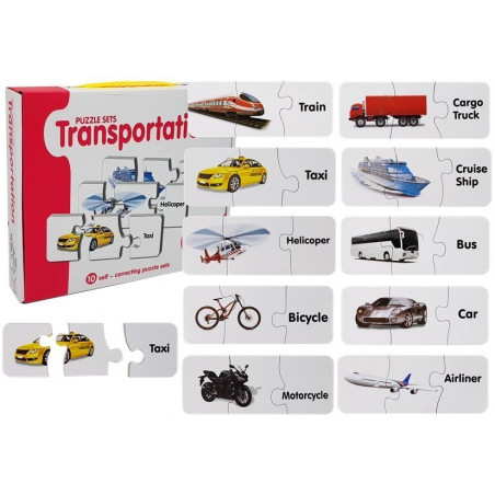 Oktatási Puzzle Transport Puzzle 10 Connections