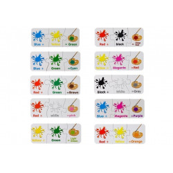 Puzzle Oktatási angol színek 10 kapcsolatok