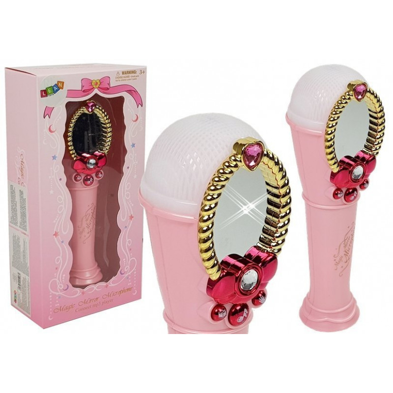 Magic Mirror mikrofonnal rózsaszín USB lámpa