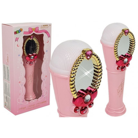 Magic Mirror mikrofonnal rózsaszín USB lámpa
