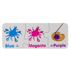 Puzzle Oktatási angol színek 10 kapcsolatok