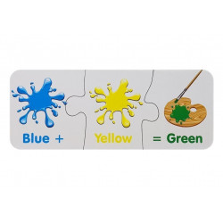 Puzzle Oktatási angol színek 10 kapcsolatok