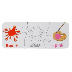 Puzzle Oktatási angol színek 10 kapcsolatok