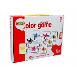 Puzzle Oktatási angol színek 10 kapcsolatok