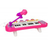 Billentyűzet Piano 24 gombos USB mikrofon Rózsaszín