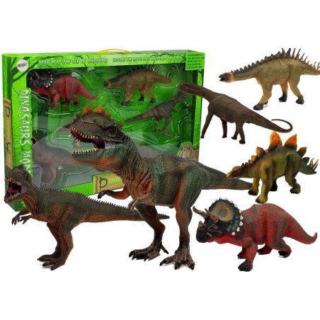 Dinosaur Set Big Figures Models 6 db Tyrannosaurus