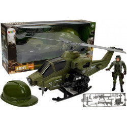 Katonai készlet helikopter katona sisak