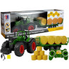 Nagy traktor pótkocsival 80 cm Bale Siana távirányító 2.4G