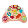 Interaktív Baba Panel Toy Music Animal Pink