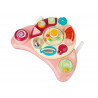 Interaktív Baba Panel Toy Music Animal Pink